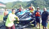 Members of the Marine Patrole with new jet skis