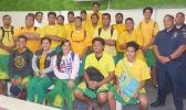 Leone High School students with DPS personnel