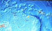 The star, on this screen shot from the US Geological Survey (USGS) website, shows the center of Monday’s 6.0 magnitude earthquake which, according to the USGS, occurred just before 8a.m. and was centered 225 miles west-southwest of Apia, Samoa; 289 miles west of Tafuna; and 290 miles west of Pago Pago, American Samoa. The star, on this screen shot from the US Geological Survey (USGS) website, shows the center of Monday’s 6.0 magnitude earthquake which, according to the USGS, occurred just before 8a.m. and was centered 225 miles west-southwest of Apia, Samoa; 289 miles west of Tafuna; and 290 miles west of Pago Pago, American Samoa.