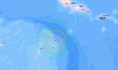 USGS graphic of earthquake reach