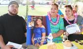 [l-r] Pita ‘Pete’ Tanielu, with his mother, Sapapali’i and sister, Edwina last Saturday at Lions Park