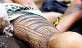 Example of a traditional Samoan tatau. 