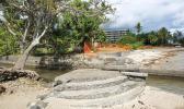  The planned construction site of a tourism complex named "Mahana Beach",15 km south of Papeete, in French Polynesia, on July 19, 2014. [Photo: AFP via RNZI] 