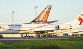  Air Niugini and Fiji Airways parked at Nadi International Airport 