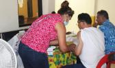 Man being inoculated with the MMR vaccine
