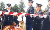  Former American Samoa Congressman Faleomavaega Eni Hunkin was laid to rest at the Provo Cemetery in Provo Utah on Sunday with full military honours for the Vietnam War veteran. [Photo: Leafaina Tavai Yahn] 