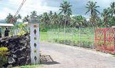 Gate to Tafa'igata Prison in Samoa