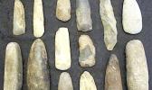A collection of stone tools 