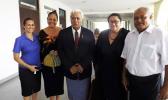 Faamauslil Moli Malietoa [centre) Photo: RNZI/Autagavaia Tipi Autagavaia Faamauslil Moli Malietoa leaving courthouse surrounded by family members
