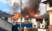 Scanlan building in Fagatogo on fire