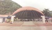 A view of the pavilion on the Fagatogo malae and the paving around it 