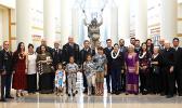 Family members and friends of retired CW5 Taufaga’afa Lincoln P. Glenister
