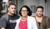Nicholas and Natasha Dalton, with family lawyer Olinda Woodruffe