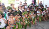 Several students and teachers of the Fatuoaiga Montessori