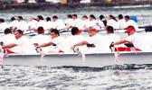 2014 Samoa News file photo of Fagasa rowers break away from the Fetu o le Afiafi and the Manulele Tausala