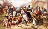 "The First Thanksgiving” painting by Jean Louis Gerome Ferris