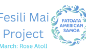 I cannot stand and just agree, That profit should rule land and sea. Fesili Mai banner