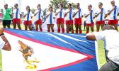 American Samoa Women’s Soccer National Team singing the national anthem 