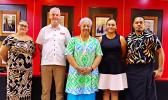 Prime Minister Fiame Naomi Mata’afa with new Vailima owners