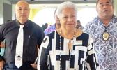 Prime Minister Fiame Naomi Mataafa with Deputy Prime Minister Tuala Iosefo Ponifasio