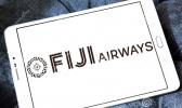 Fiji Airways logo displayed on a smart phone