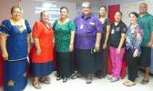 Department of Health officials, along with Dr. Tamara Buhagair (second from right) of the Centers for Disease Control and Prevention (CDC)