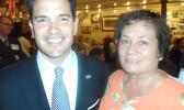 Senator Marco Antonio Rubio, 53, embodies an American success story, as the son of Cuban immigrant parents, often described as a bartender and a maid. Educated as a lawyer, he is a former Speaker of the Florida House of Representatives, and an author. A Catholic in his faith, he is married with four children. Amata with Marco Rubio