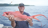 Man with bottom fish