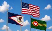 AI generated image of flags
