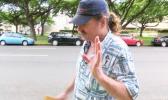 Fletcher outside the Prince Kuhio Federal Building in Honolulu during his interview with Hawaii News Now. [photo: Chelsea Davis]