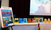 Author and Samoan orator, Fofo I.F. Sunia appeareing on screen via VTC