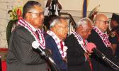 Dignataries (including Gov. Lolo) at the opening of Third Regular Session of the 36th Legislature