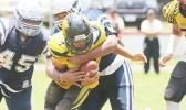 Tuala Fa’atonu of Samoana’s vicious defensive front 