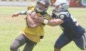 Nu’uuli Wildcats punt returner bringing this one to the sidelines 