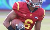 Isaiah Gurr of the Tafuna Warriors taking this one downfield for
