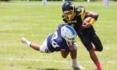  Samson Tupuola and was batted away by Sene Isileli Jr. during the opening half of their varsity match up last Saturday