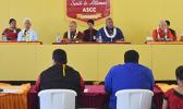 The gubernatorial candidates at the forum hosted by members of the ASCC Student Government Association (SGA). The three gubernatorial teams that participated are: Governor Lolo Matalasi Moliga & Lt. Gov. Lemanu Palepoi Sialega Mauga; Faoa Aitofele Sunia & Larry S. Sanitoa; and, Tuika Tuika & Salanoa Iuni Maeva Saveena.  [Photo: JL]