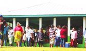 A photo from last Saturday when police were called to one of the Points of Distribution for the Red Cross.  [photo: THA]