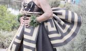 Moe ,who is Samoan, says her brother made her dress for the festival.  [RNZ/ Koroi Hawkins]