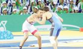 Daniel Misaalefua in his Bronze Medal Match (Photo: Terry Custodio Auva'a)