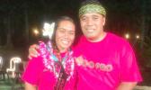 The only female to compete in this year’s 2017 World FireKnife Competition, Jeralee Galea’i of Aua, won her first place in her division of 12- 17 years old, competing against 8 males. She is seen here with her father, David Galea’i who has won the competition 3 times. Congratulations Jeralee!. [courtesy photo]