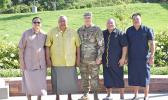 Gov. Lemanu P.S. Mauga, staff and MAJ Jerrod T. Avegalio