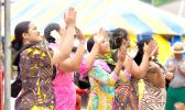 CCCAS Aua Youth alongside Miss American Samoa, Tofoipupu Unutoa
