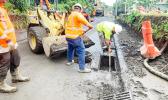 McDonnell Dowell crew working on Hope House drainage pit