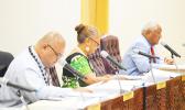 Speaker of the House Savali Talavou Ale and other faipule
