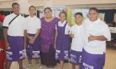 Faleasao Elementary School Science teacher and students