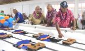 (L-R) Soliai Tuipine Fuimaono, Senate President Tuaolo Manaia Fruean, Senator Fano Frank Shimasaki, and DPS Commissioner Ta'aga Saite Moliga
