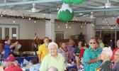 Knee replacement patients standing