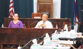 Budget Director Catherine Saelua and Treasurer Malemo Tausaga