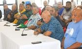 Captains of the 13 fautasi that competed